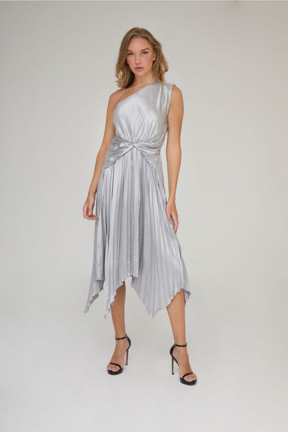 MOONLIT CHARM MIDI DRESS