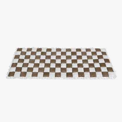 Large Plaid Square Fuzzy Couch Cover