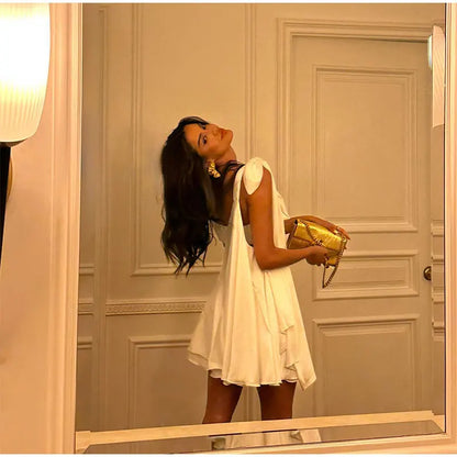 CORAL BLISS STRAPLESS MINI SUNDRESS