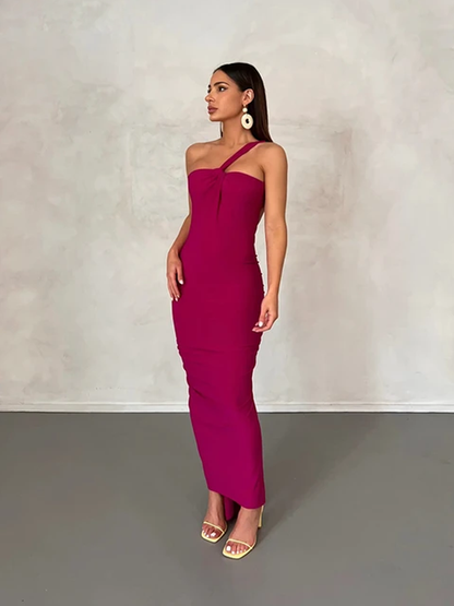 SUBTLE ELEGANCE BACKLESS MAXI DRESS