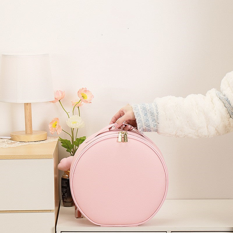 Round Nice LED Makeup Bag