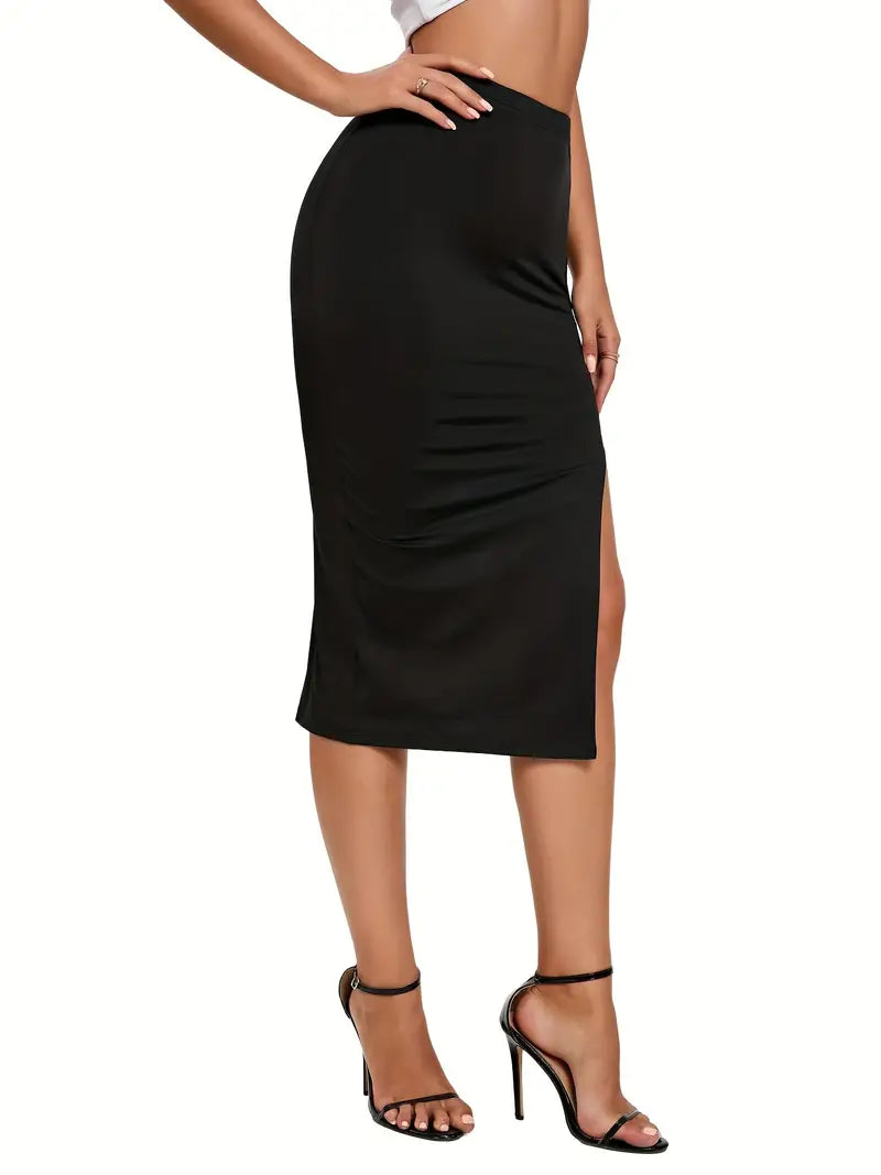 Mystic Allure Ring Link Midi Skirt
