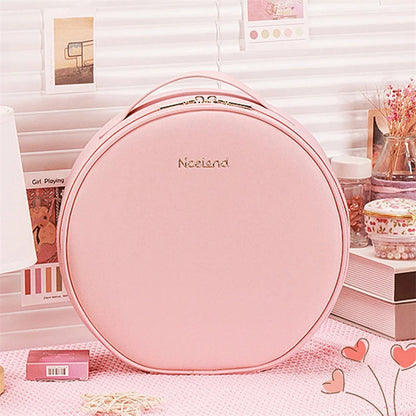 Round Nice LED Makeup Bag
