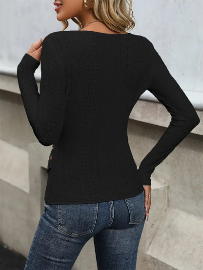 Spring Breeze Long Sleeve Crop Top