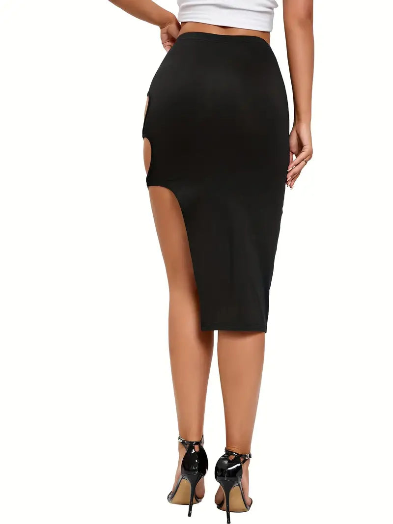 Mystic Allure Ring Link Midi Skirt